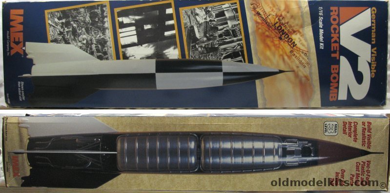 IMEX 1/16 German V-2 Visible (Cut-Away) Rocket, 8000 plastic model kit
